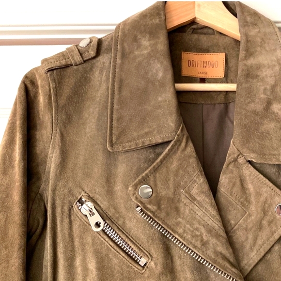 Driftwood 100% Sueded Leather Moto Lined Jacket. EUC- barely worn. - Picture 2 of 4